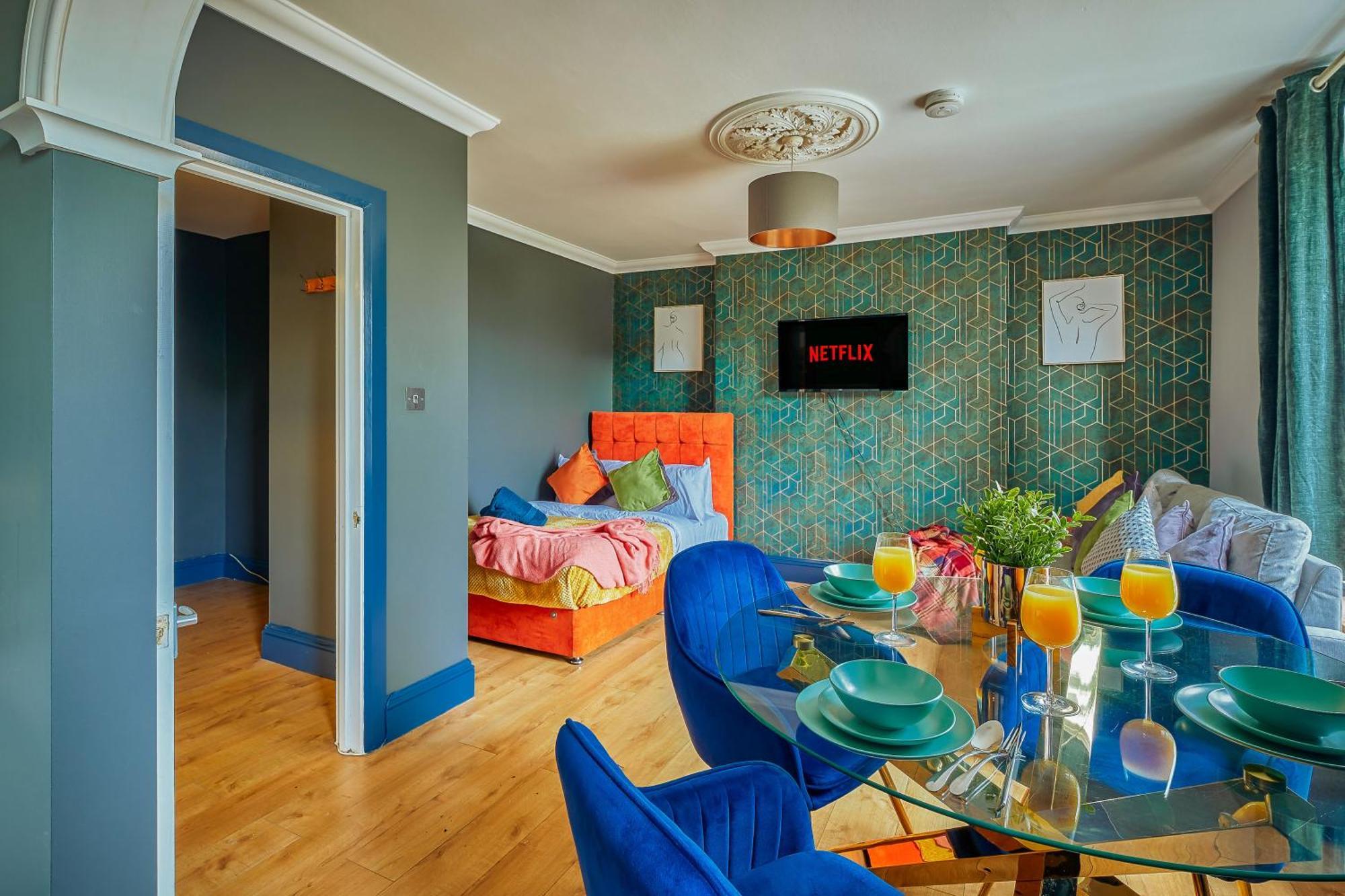 Free Parking New Gem With Garden Apartment Бристол Екстериор снимка